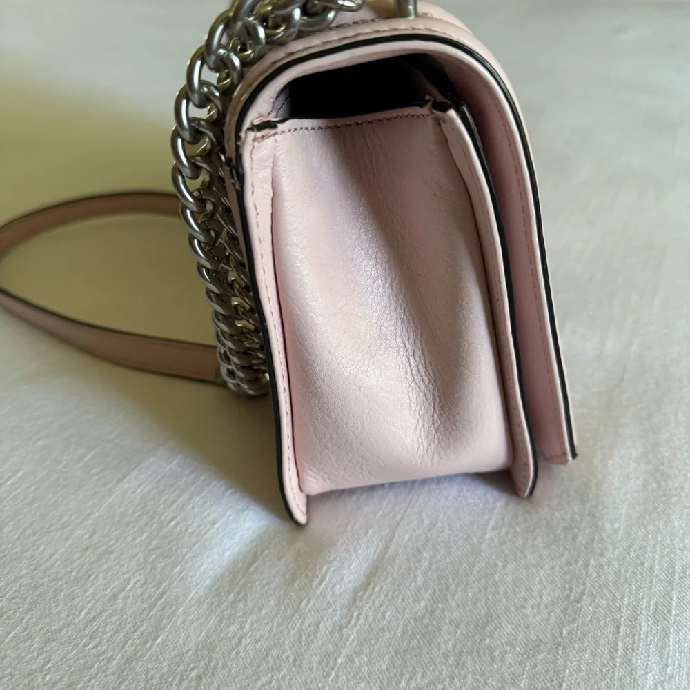 Rebecca Minkoff Chevron Love Crossbody Bag Vintage Pink